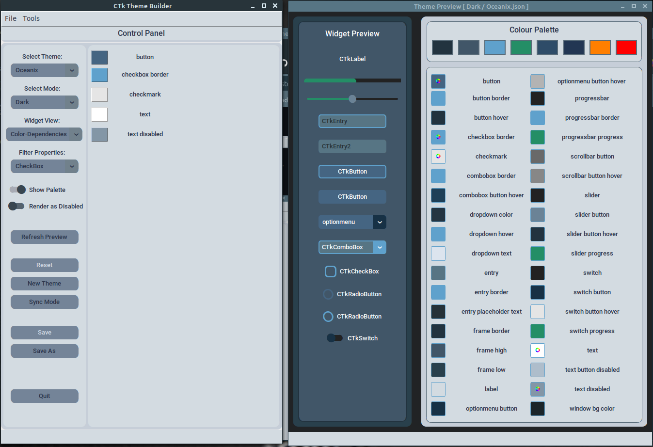 Themes · TomSchimansky CustomTkinter · Discussion #548 · GitHub