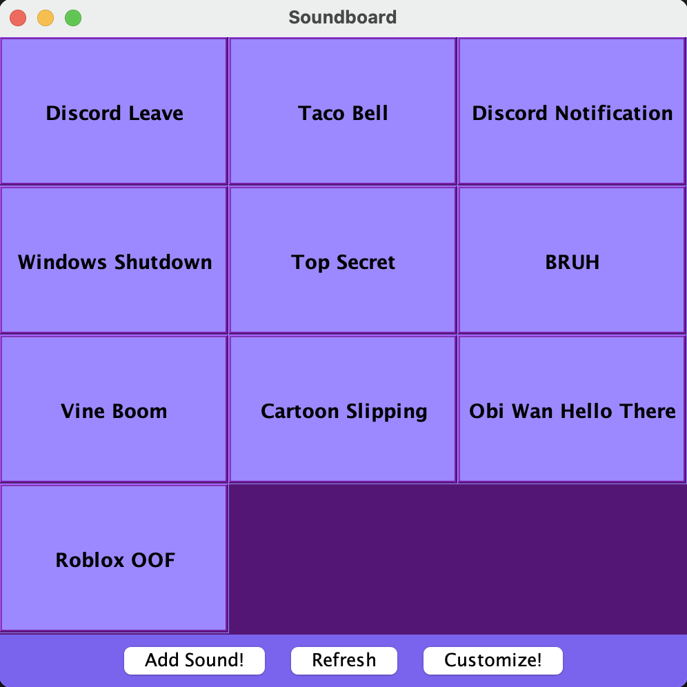 GitHub ReeseHatfield/SoundBoard A soundboard application built with