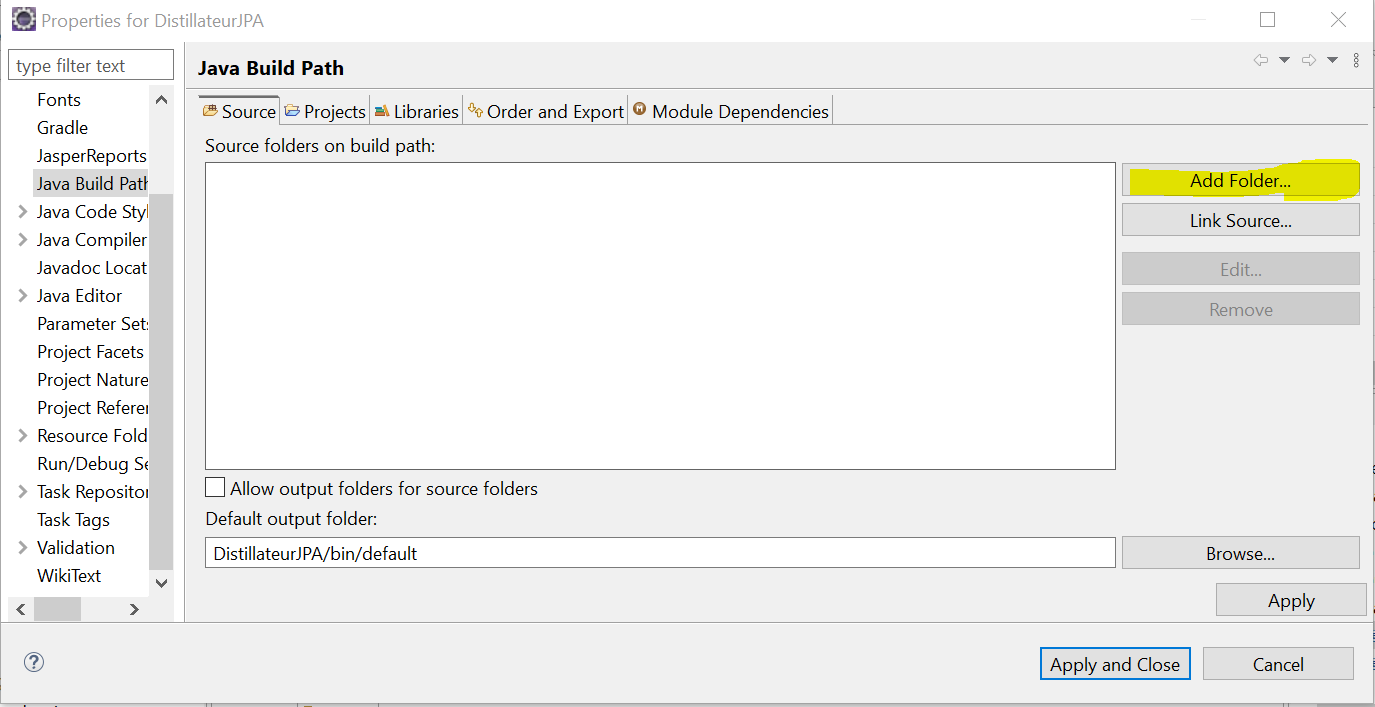 Create New Source Folder dialog is behind all other windows and ...