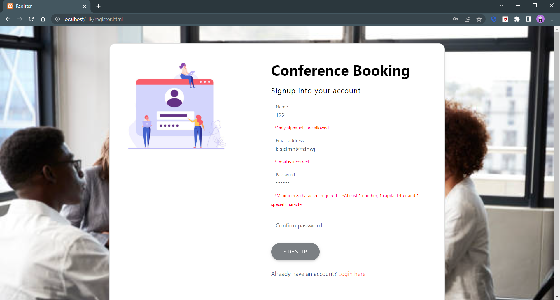 GitHub - divya-chhoriya/Conference-Booking: Assignment