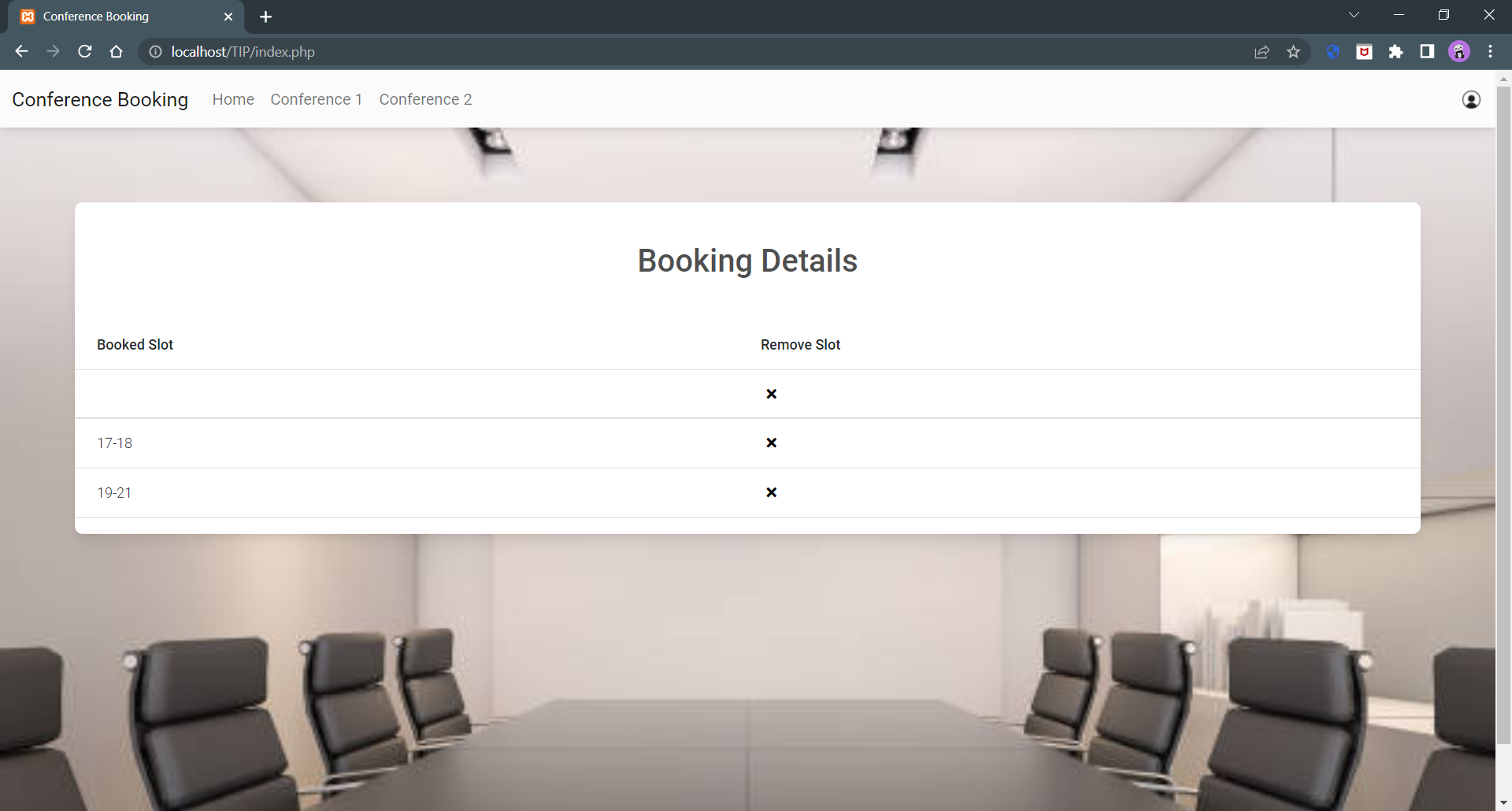 GitHub - divya-chhoriya/Conference-Booking: Assignment