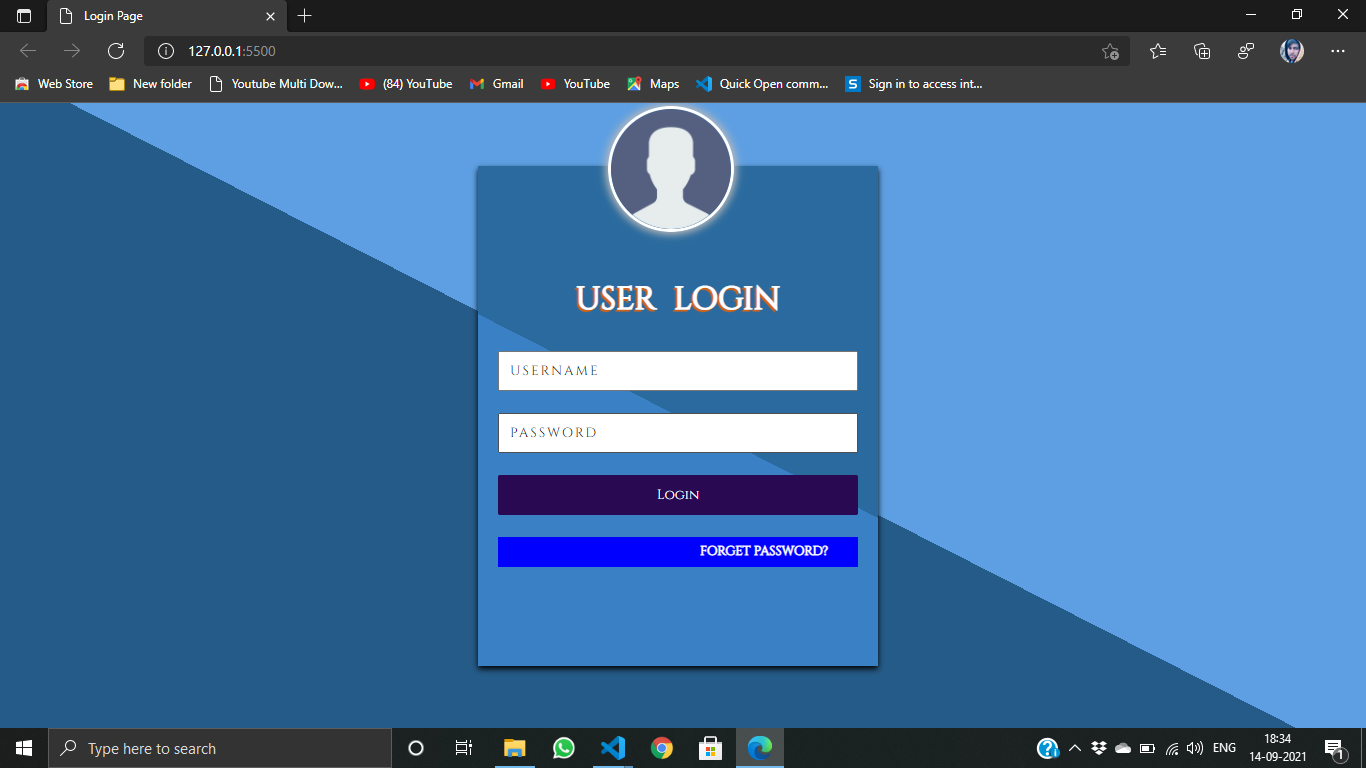 GitHub - Rajkapoor51/User-Login-Page: It is a user login page.
