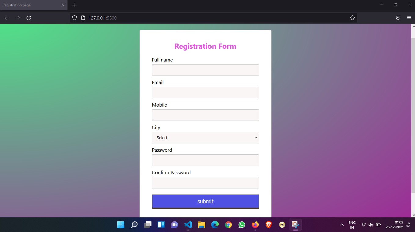 GitHub - Rajkapoor51/RegistrationValidationPage: It is a registration ...