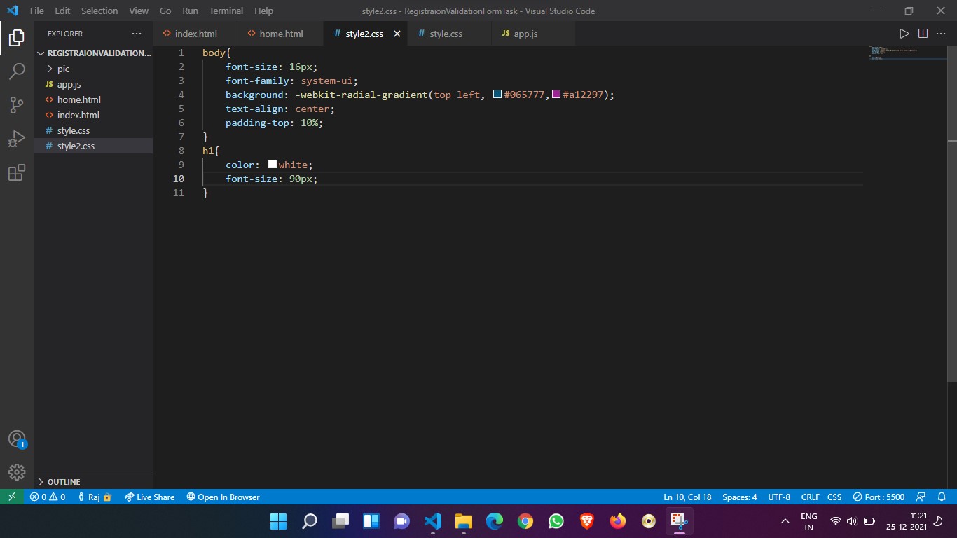 GitHub - Rajkapoor51/RegistrationValidationPage: It is a registration ...