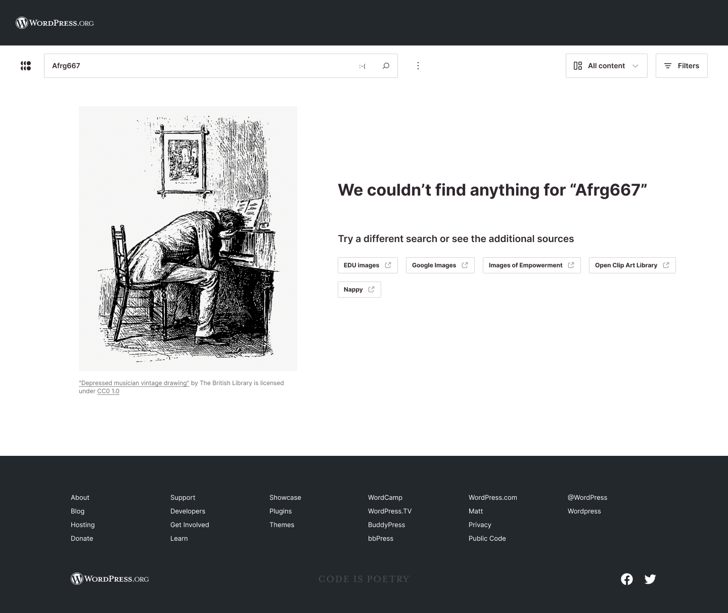 No results page · Issue #602 · WordPress/openverse-frontend · GitHub