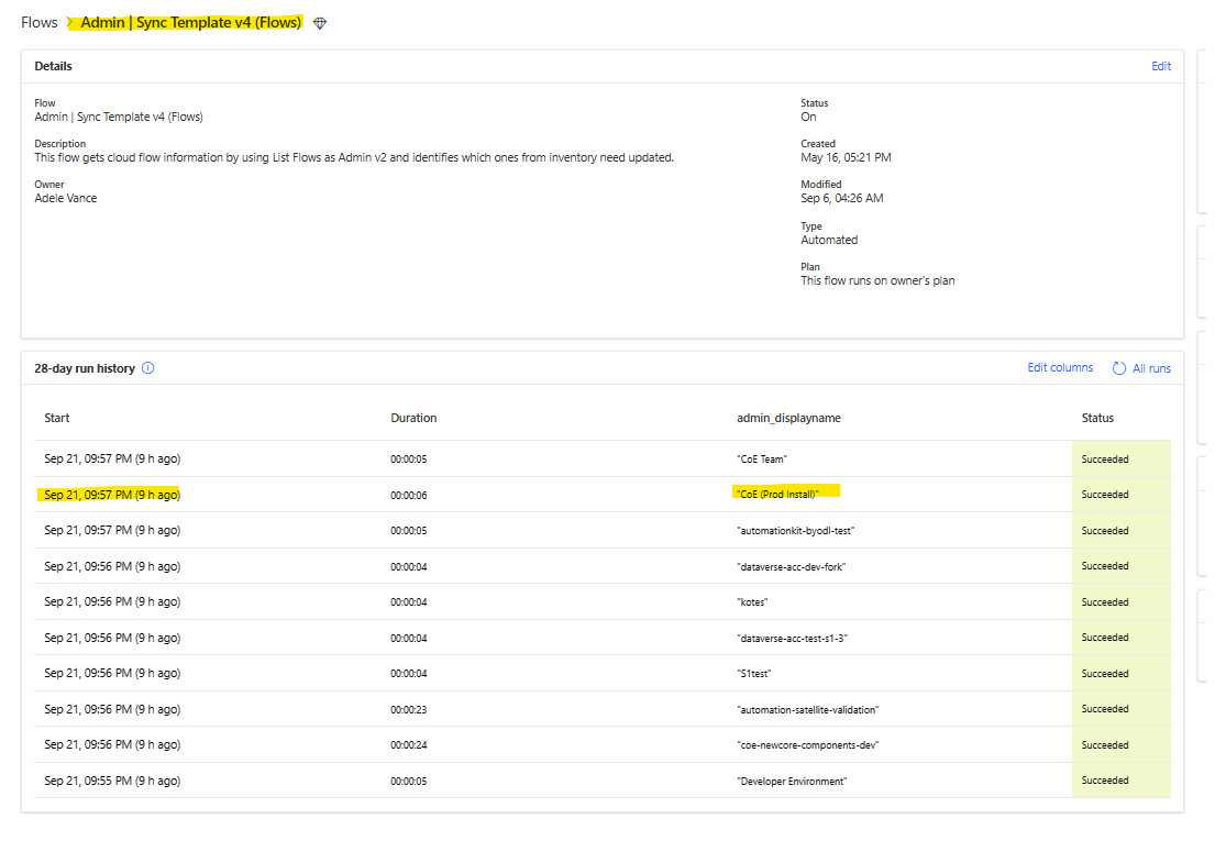 [CoE Starter Kit BUG] Sync Flow Error due to Disabled Teams