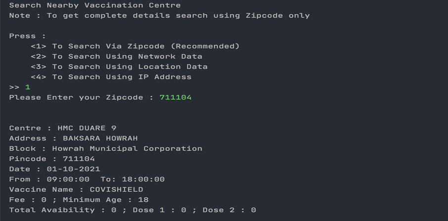GitHub - lovishprabhakar/vaccination-centre-locator: A python project ...