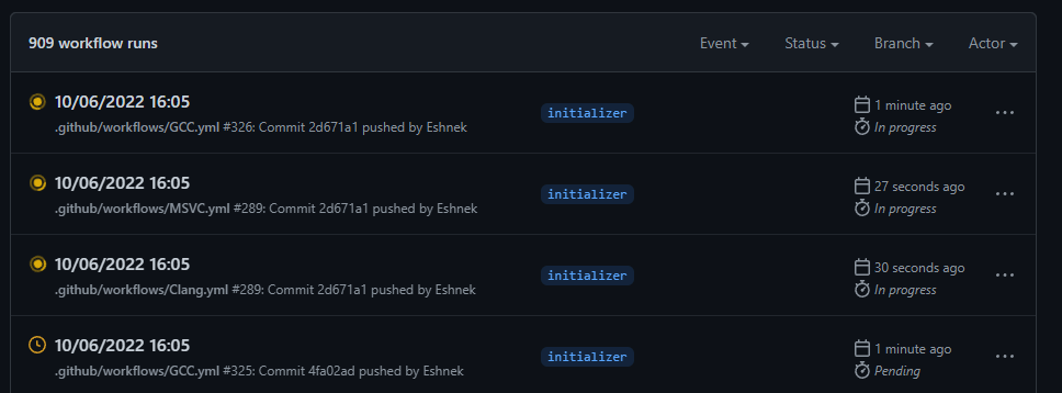 Self-hosted runner switching executed commit between matrix steps ...