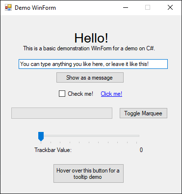 GitHub - oliverstech/CsharpDemoProject: A demo project of C# WinForms ...