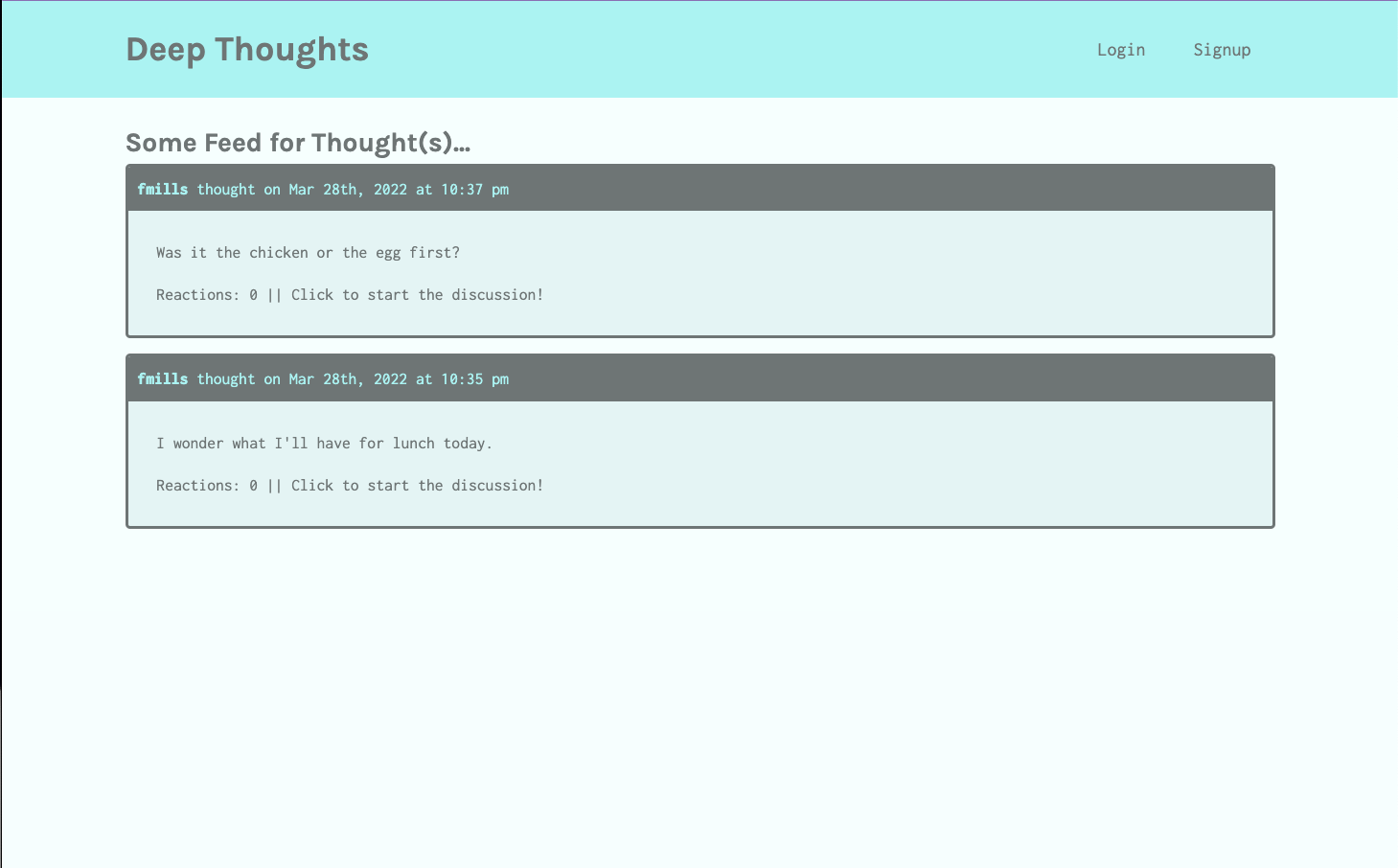 GitHub - fmills89/deep-thoughts