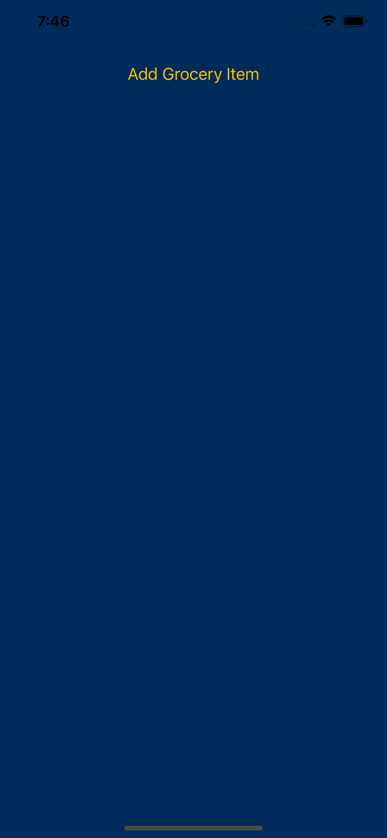 GitHub - fmills89/mobile-grocery-list: Creating a grocery list before ...