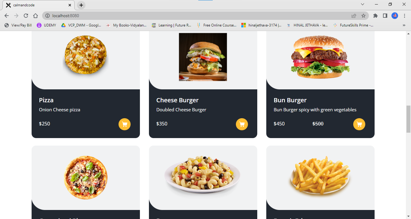 GitHub - Hinal0101/Calamandcode: A complete fast food website with ...