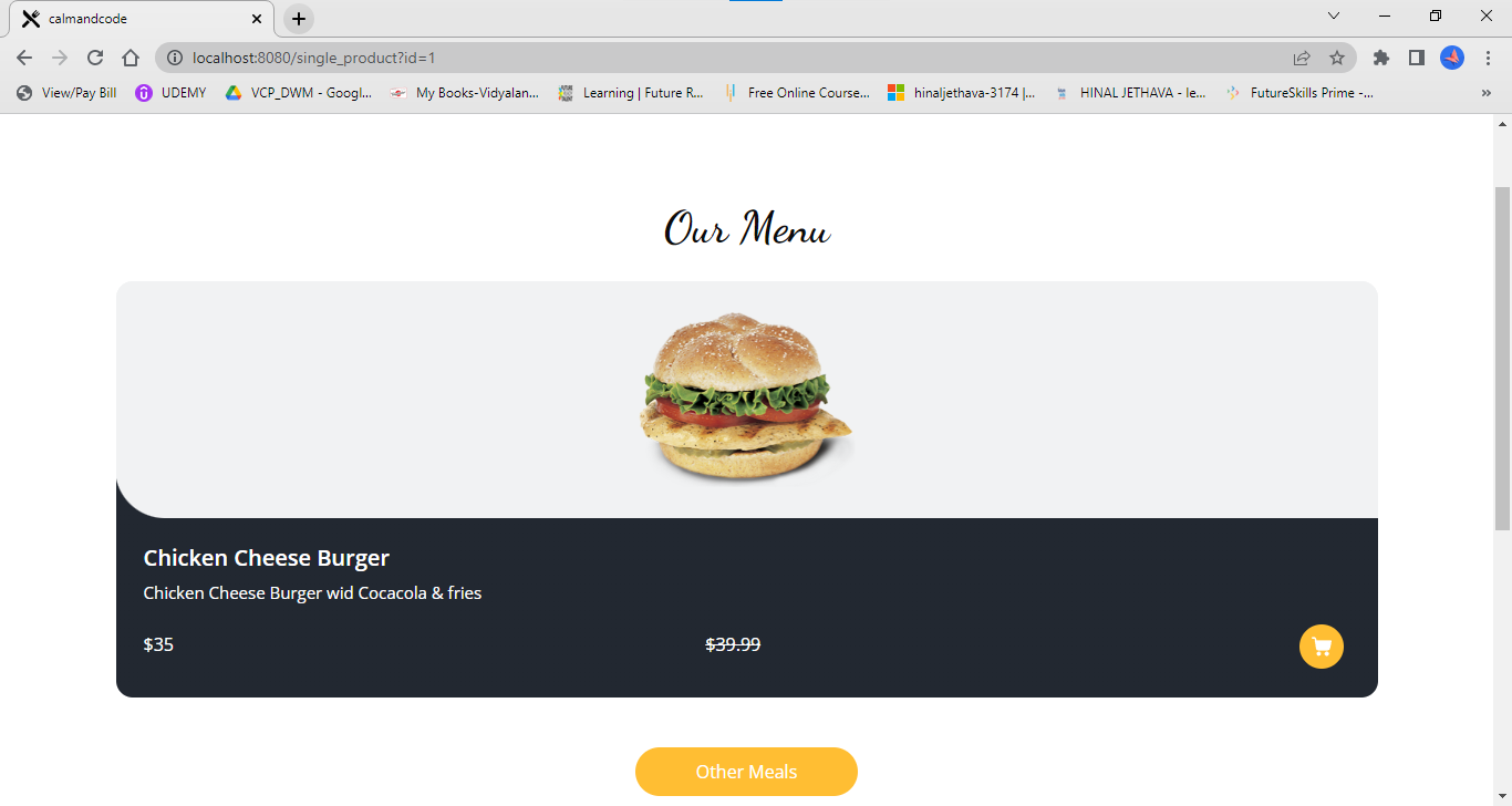 GitHub - Hinal0101/Calamandcode: A complete fast food website with ...