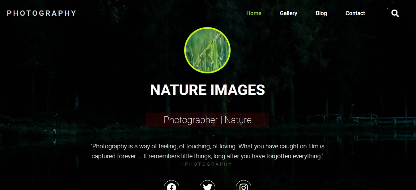 GitHub - shwetkml/photographytemplete.github.io: The photography ...