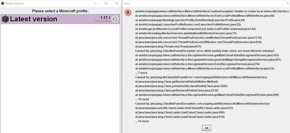 Amidst Mojangapi Minecraftinterface Minecraftinterfacecreationexeption Unable To Create Local Minecraft Interface Issue 1054 Toolbox4minecraft Amidst Github