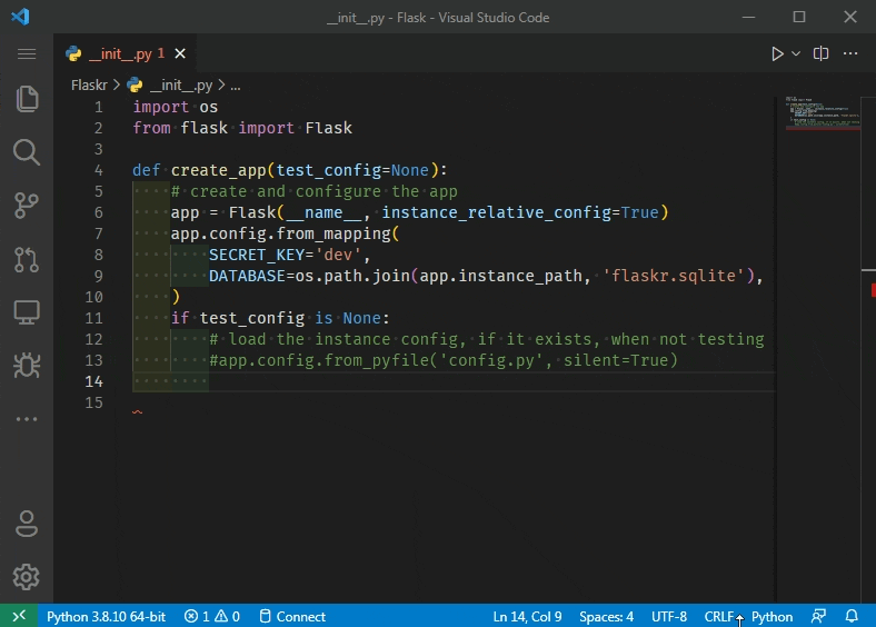 lag in new windows of vscode containing __init__.py file · Issue ...