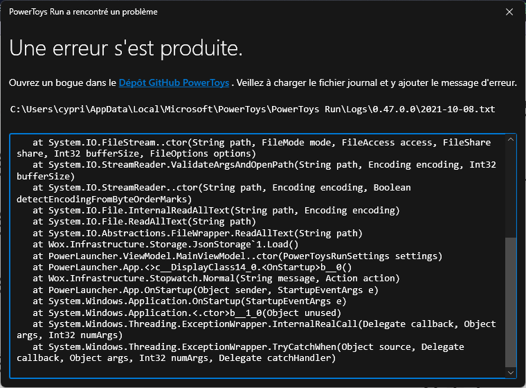 Bug · Issue #13695 · microsoft/PowerToys · GitHub