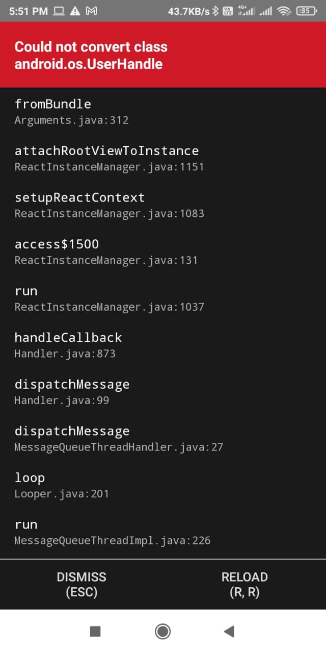 After alarm set if app kills from background getting error and unable