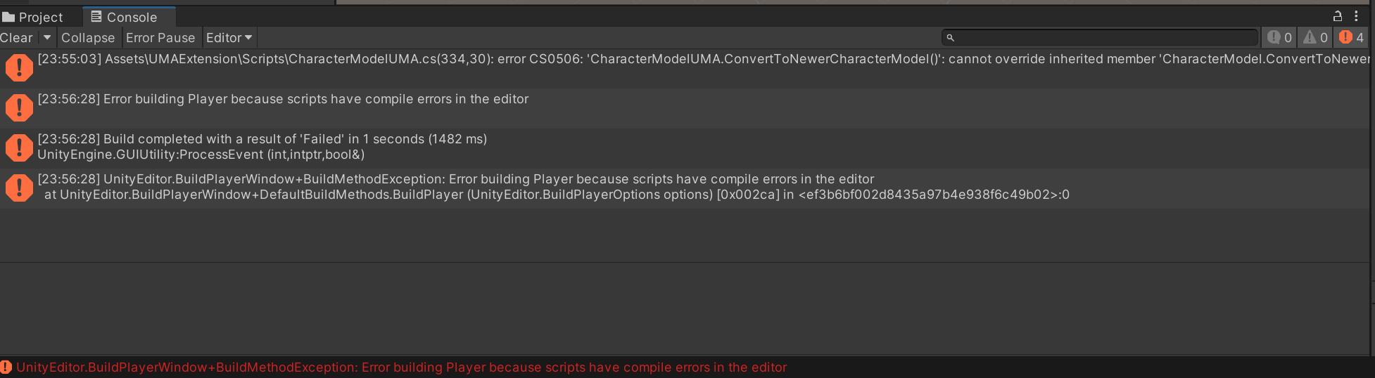 Addon: Uma dont work with last Uma and last mmo kit · Issue #1110 ...