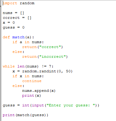 GitHub - purplehat13/lottery-number-generator: must generate 6 random ...