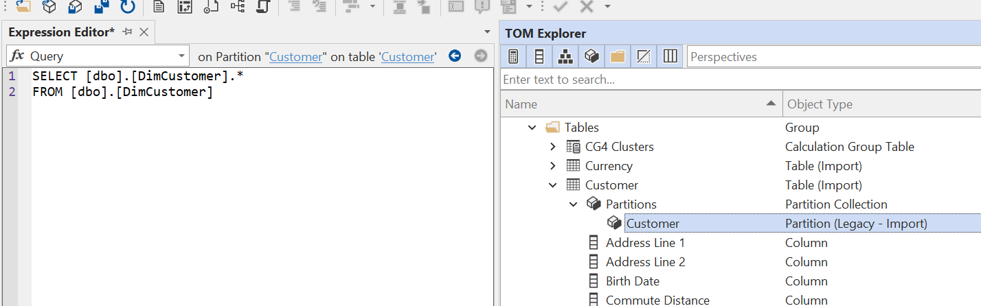 Modify SQL statement for imported table in TE3? · Issue #557 ...