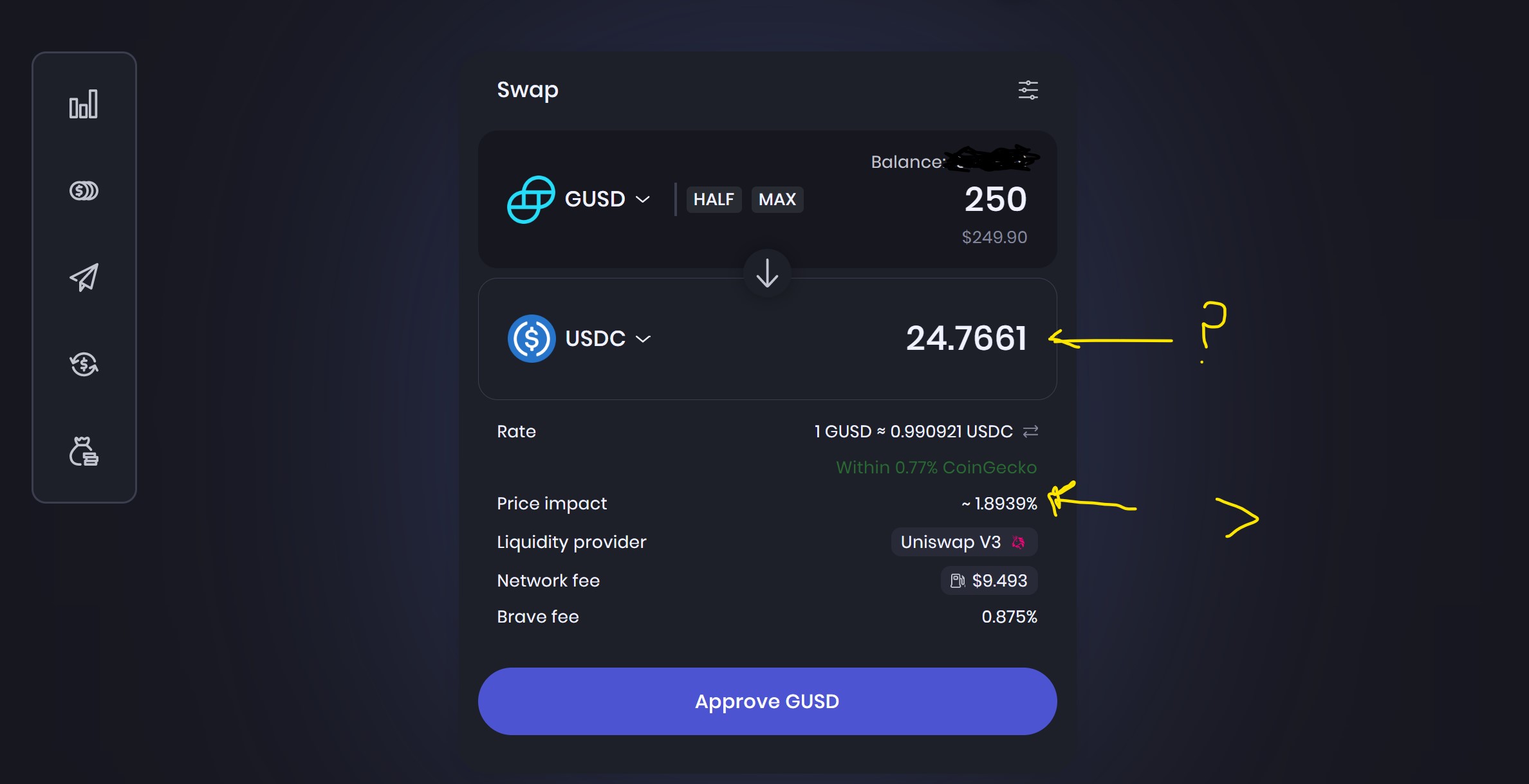 Wallet / Swap: 2 Issues observed when editing Swap asset amount · Issue ...