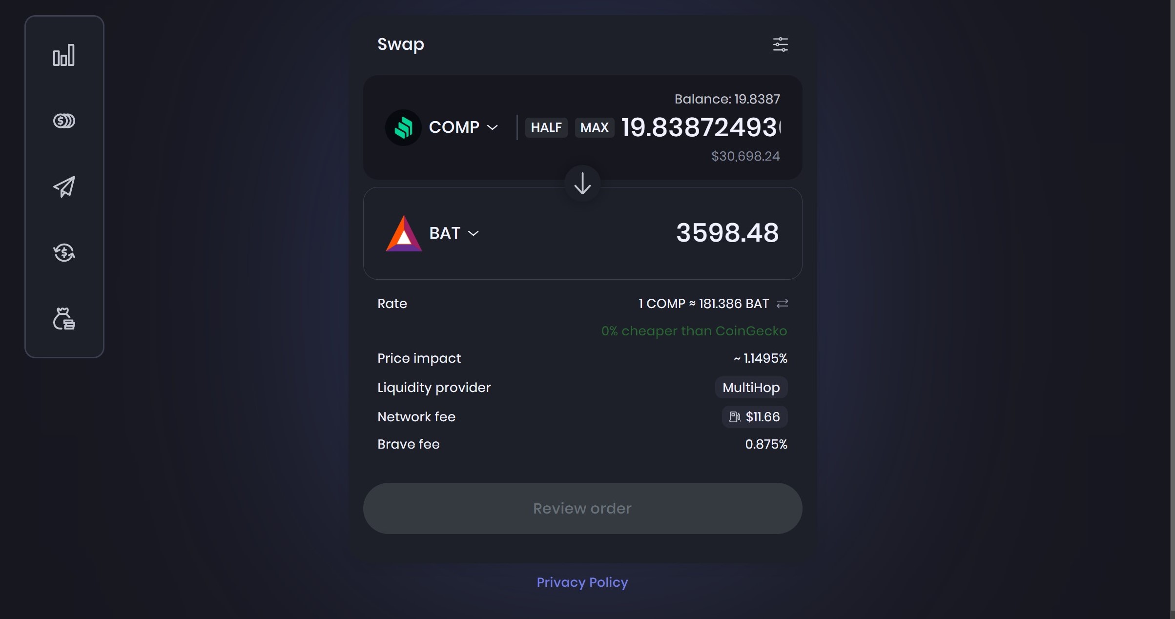 Wallet / Swap: 2 Issues observed when editing Swap asset amount · Issue ...