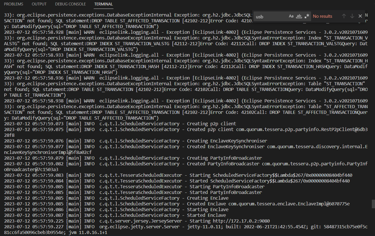 bug(quorumallinone) error "Failed to enumerate USB devices" · Issue