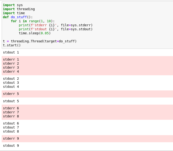 Stderr and stdout are mixed in jupyter · Issue #235 · evcxr/evcxr · GitHub