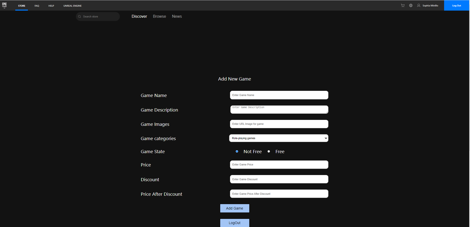 GitHub - MohammadNidalRajabi/EpicGameClone: Epic Game Clone Use React ...