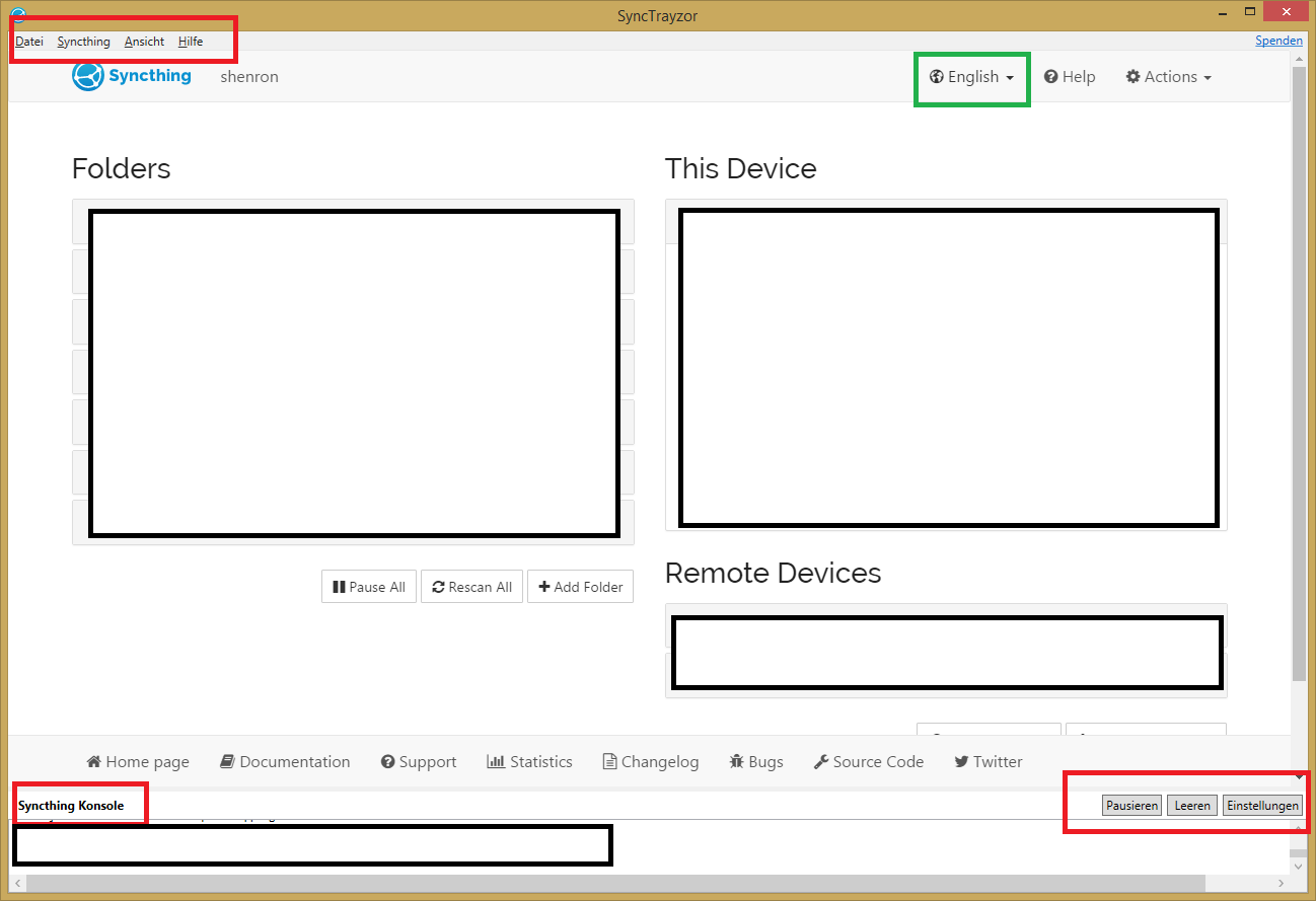 GUI: Change of language in Syncthing doesn't extent to SyncTrayzor ...