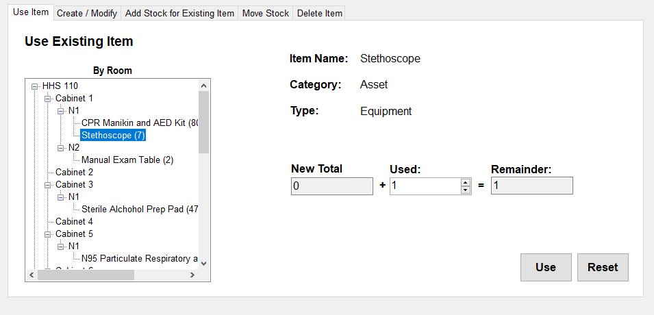Bug - Manage Inventory - Use Inventory - Using Inventory adds items ...