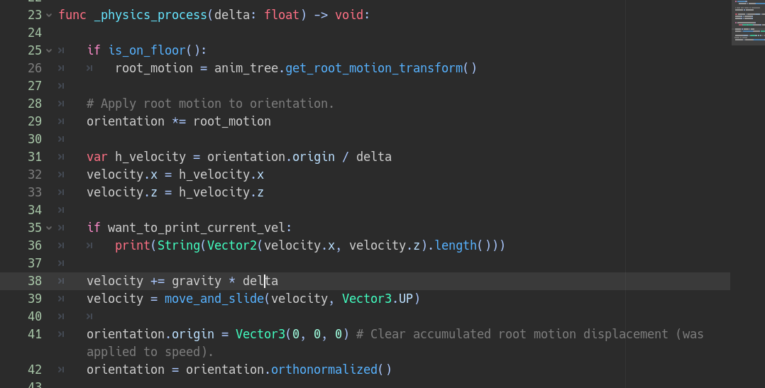 Applying root motion as in the official demo gives a velocity which ...