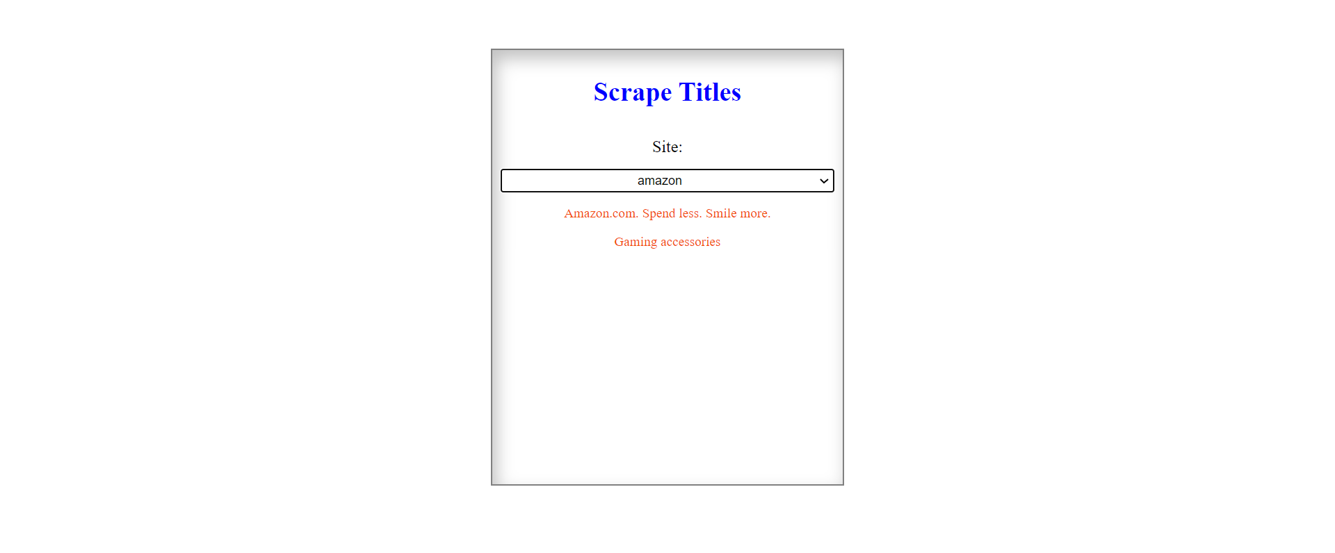 GitHub - noaYarin/Scraper-App: Scraper app that takes titles from sites ...