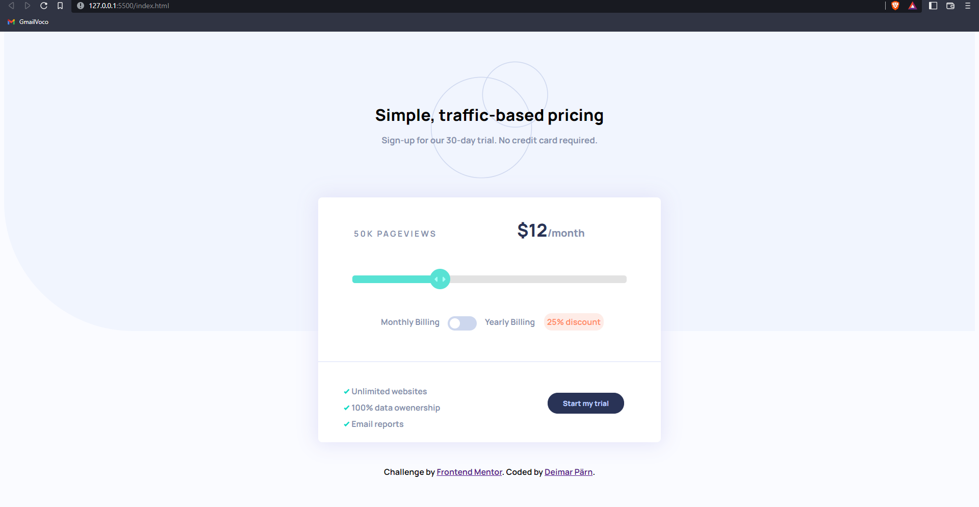 GitHub - deimar10/Interactive-pricing-component