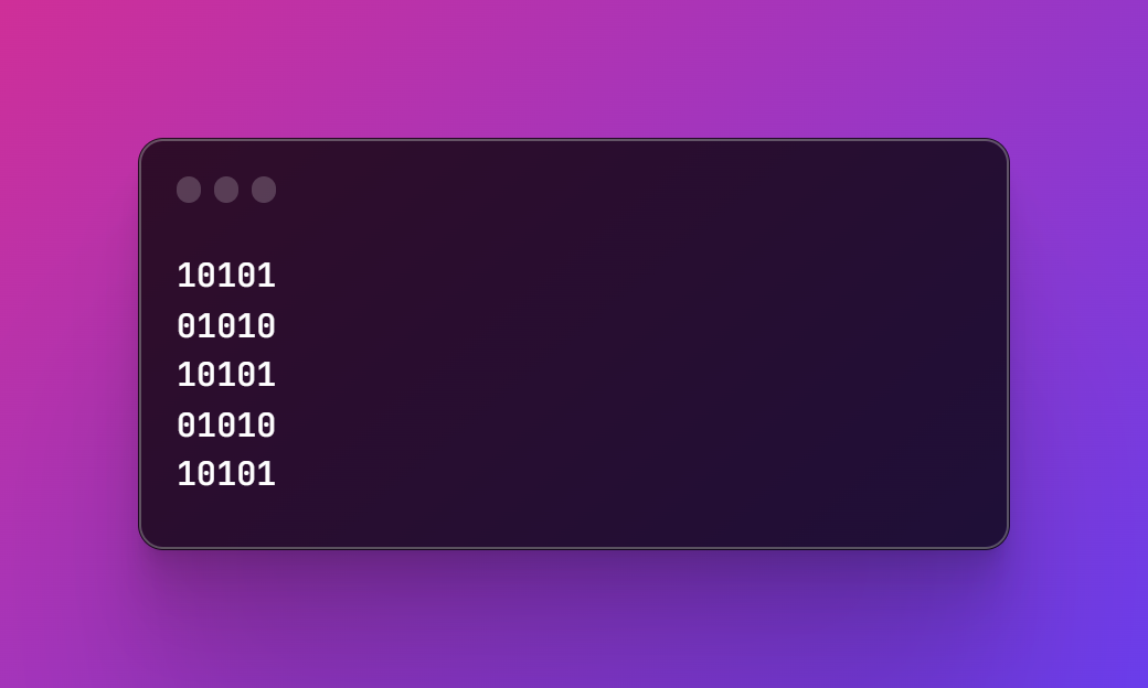 [PATTERN] Add a Binary number pattern in JavaScript, Pattern40 · Issue ...