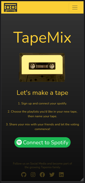 make an account and authorize with spotify