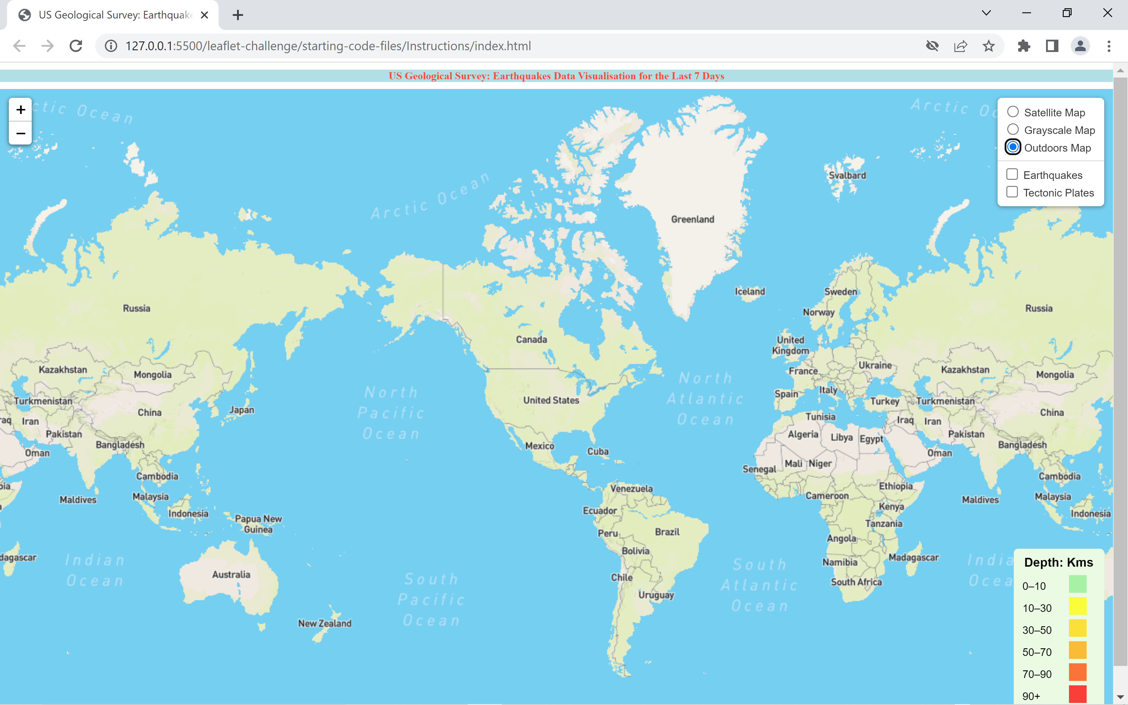 GitHub - MikeMurf/leaflet-challenge: Analysis and visualisations of ...
