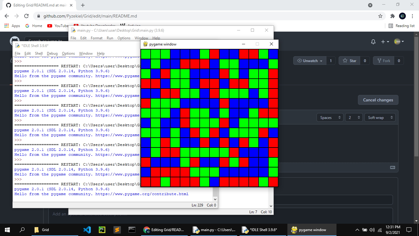 GitHub - Pyzekiel/Grid: Making Grid InPygame
