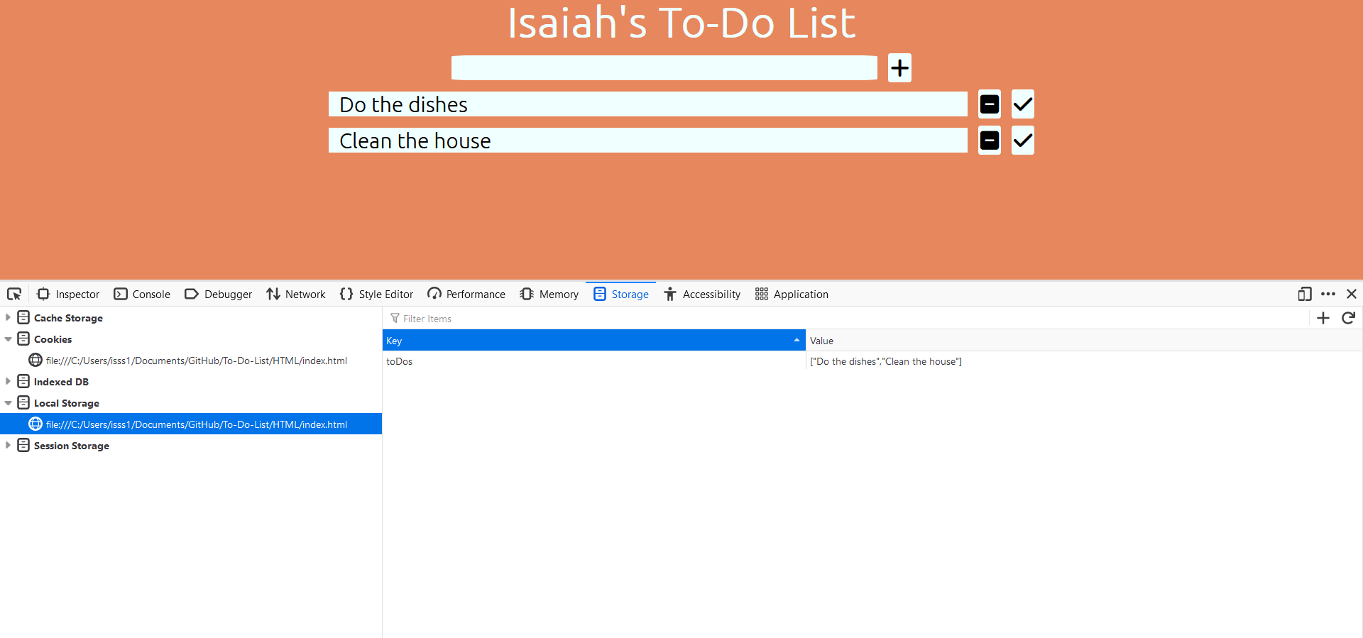 GitHub - Isss11/To-Do-List: This project is was created to learn more ...