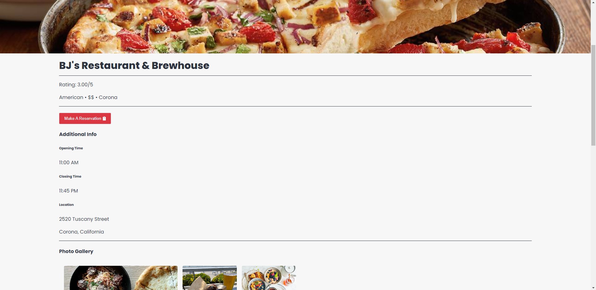 OpenTableRestaurantDetail