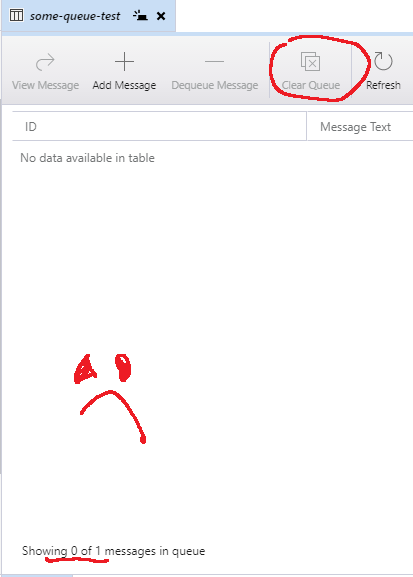 Cannot Clear Queue if all message on queue are hidden · Issue #82 ...