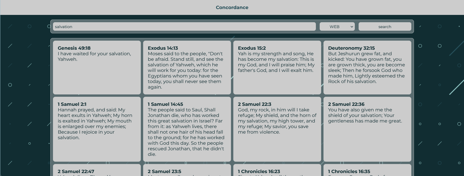 GitHub - jcroberson/bible-index: A simple application that searches for ...