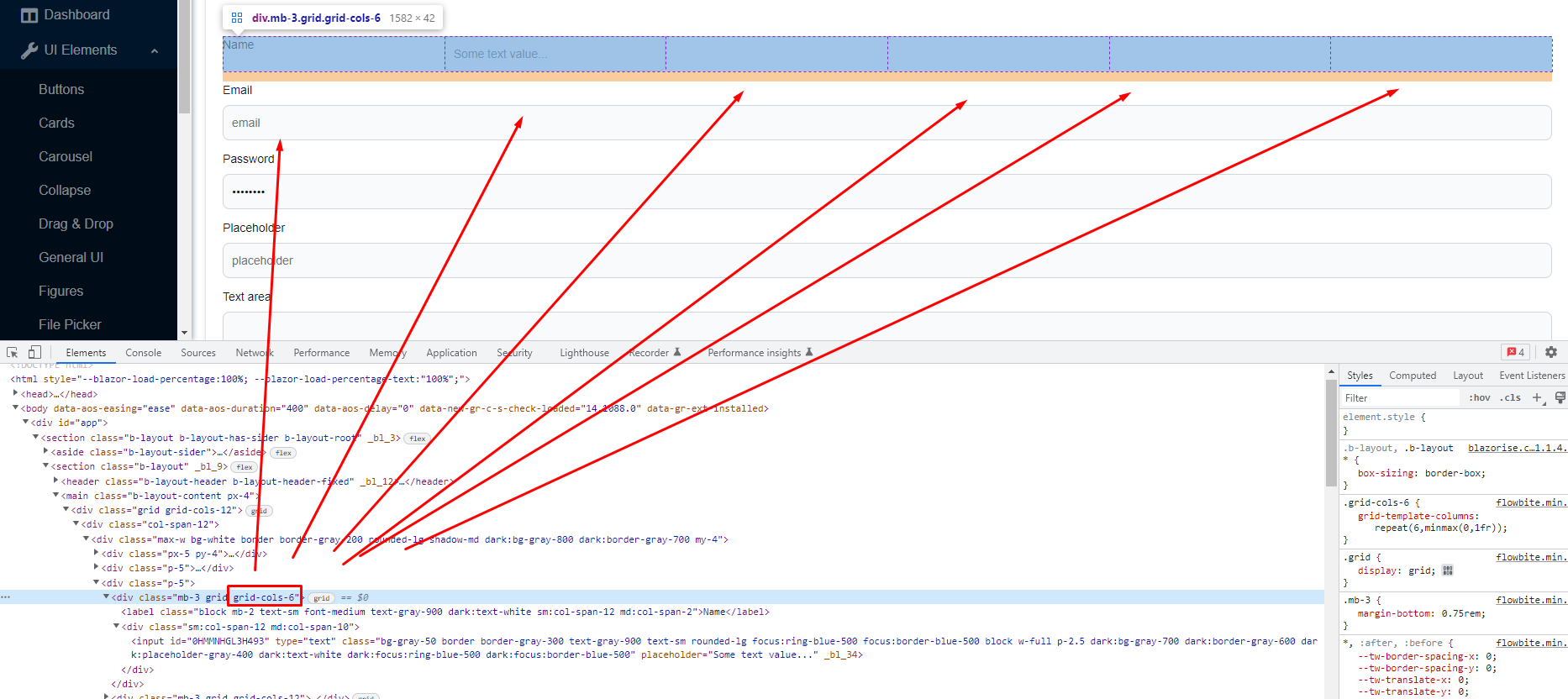 Grid columns over 6 not working · Issue 351 · themesberg/flowbite · GitHub