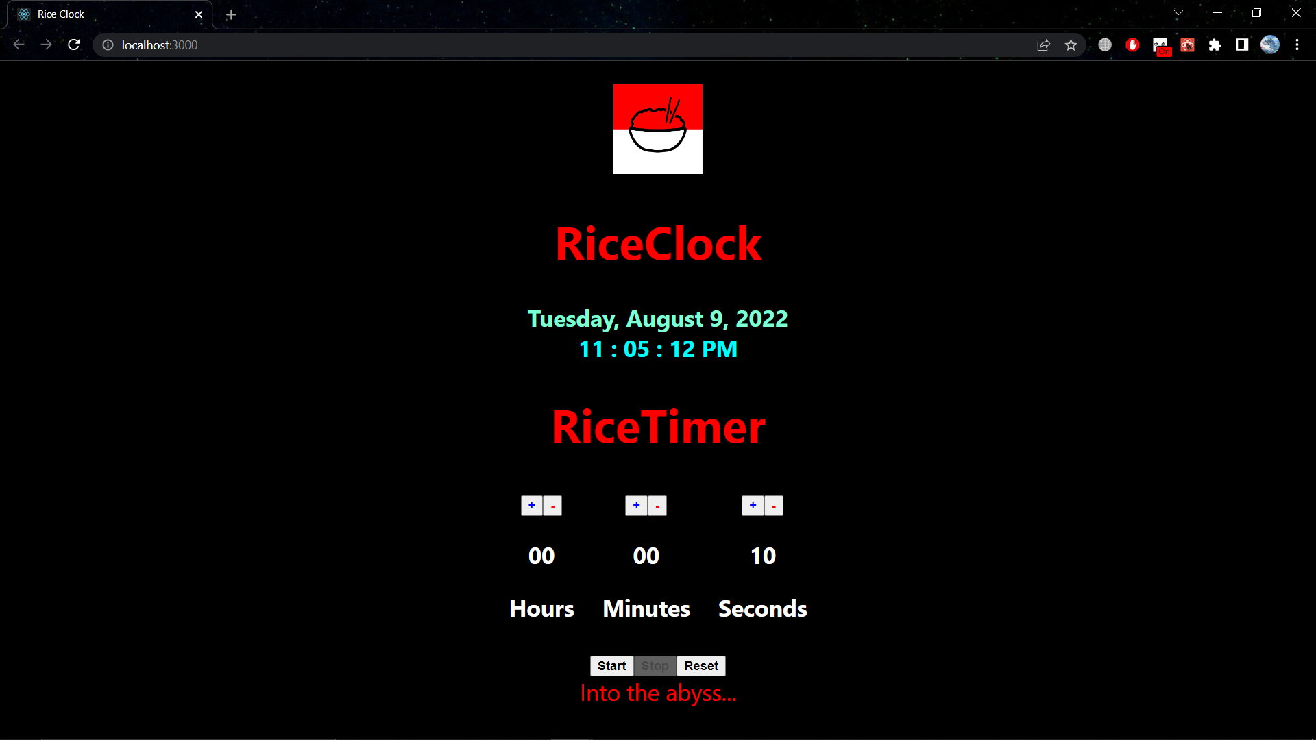 Webclock Rice GitHub - benedicto7/clock-and-timer: Personal Project