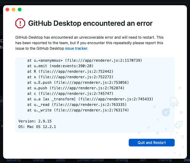 Desktop application crash · Issue #14424 · desktop/desktop · GitHub