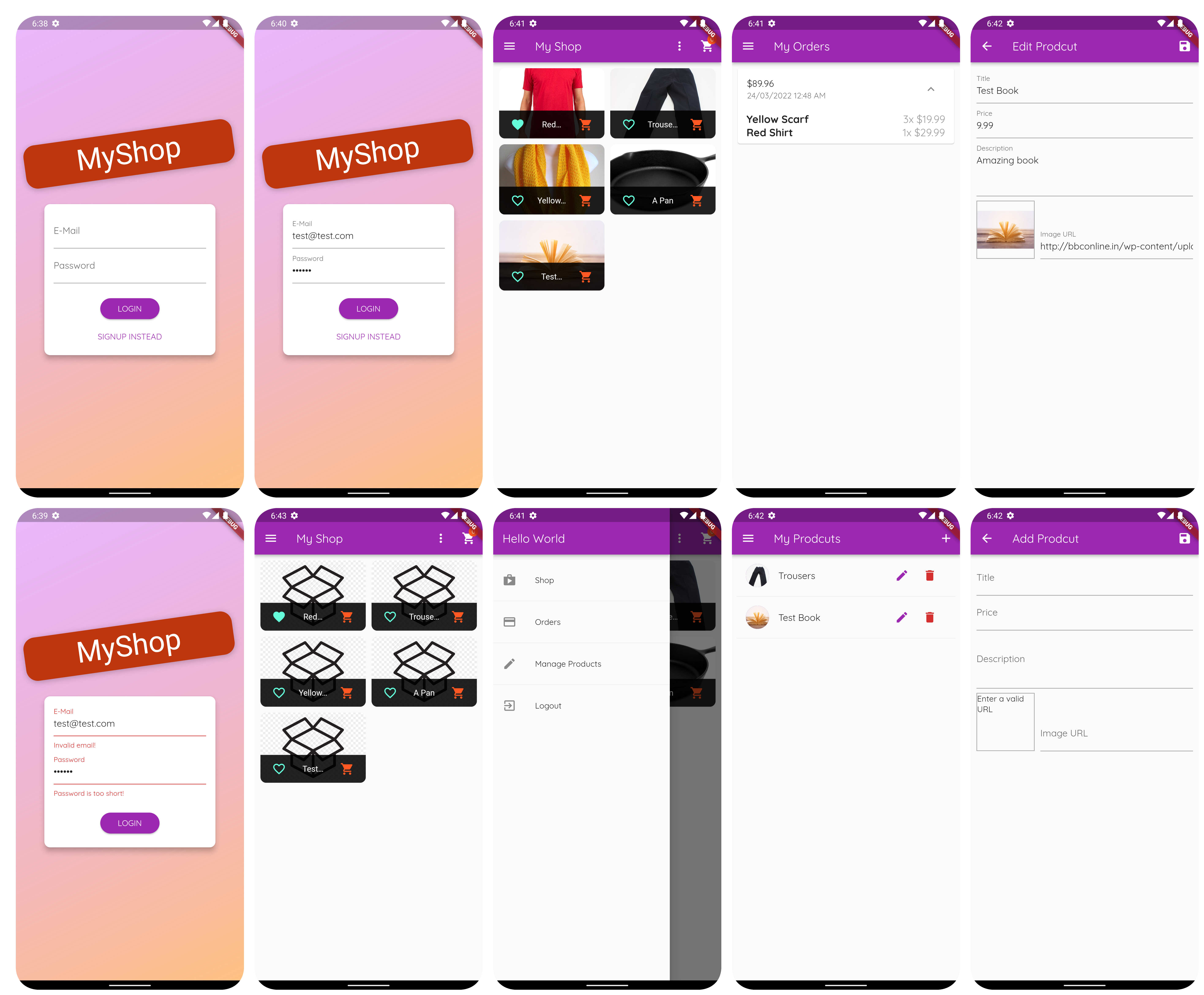 GitHub - Arnab-Bera/ShoppingCart: Flutter App - Shopping cart with ...