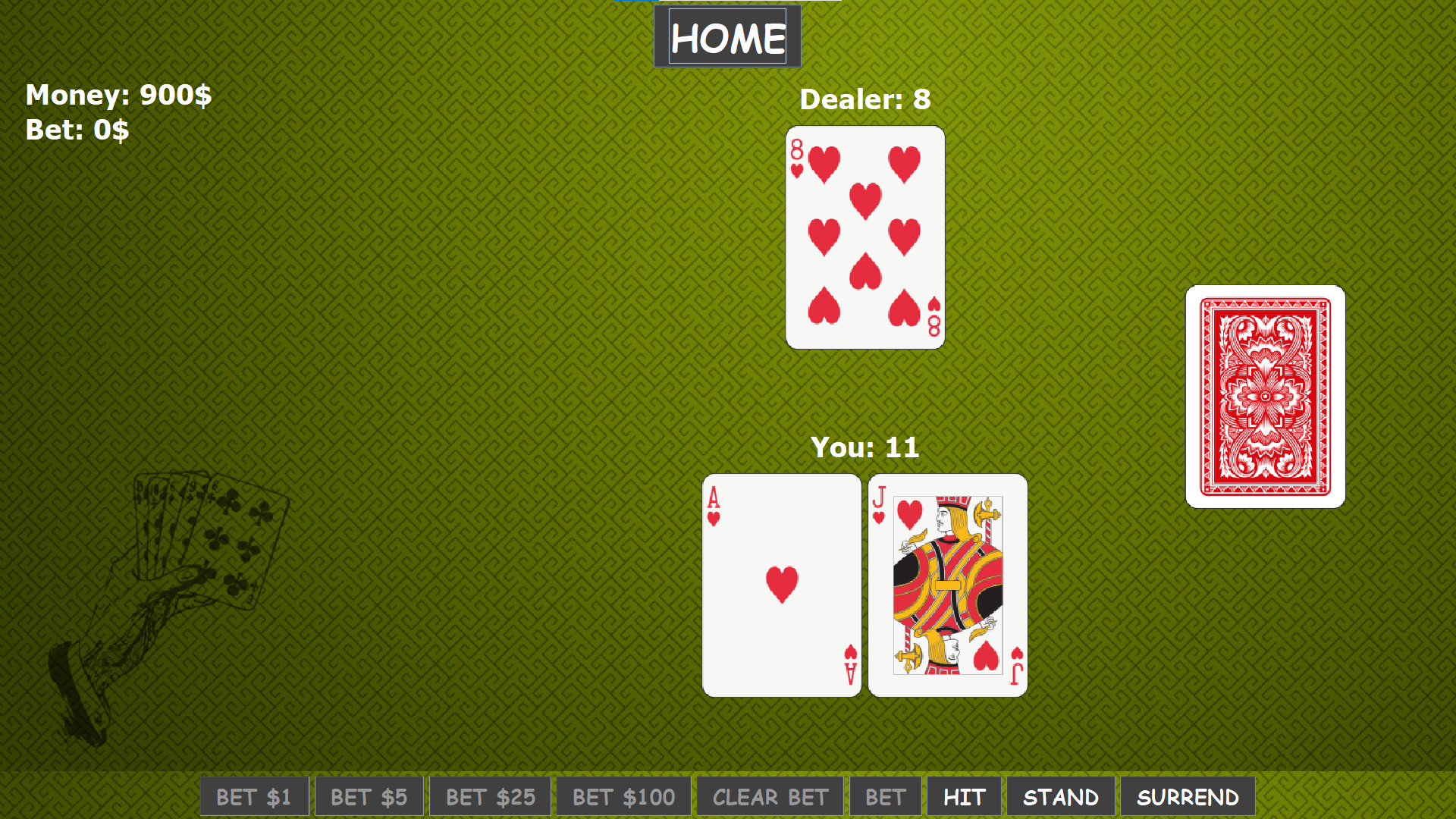 GitHub - UlisseTucci/The_BlackJack: Blackjack game with simple user ...