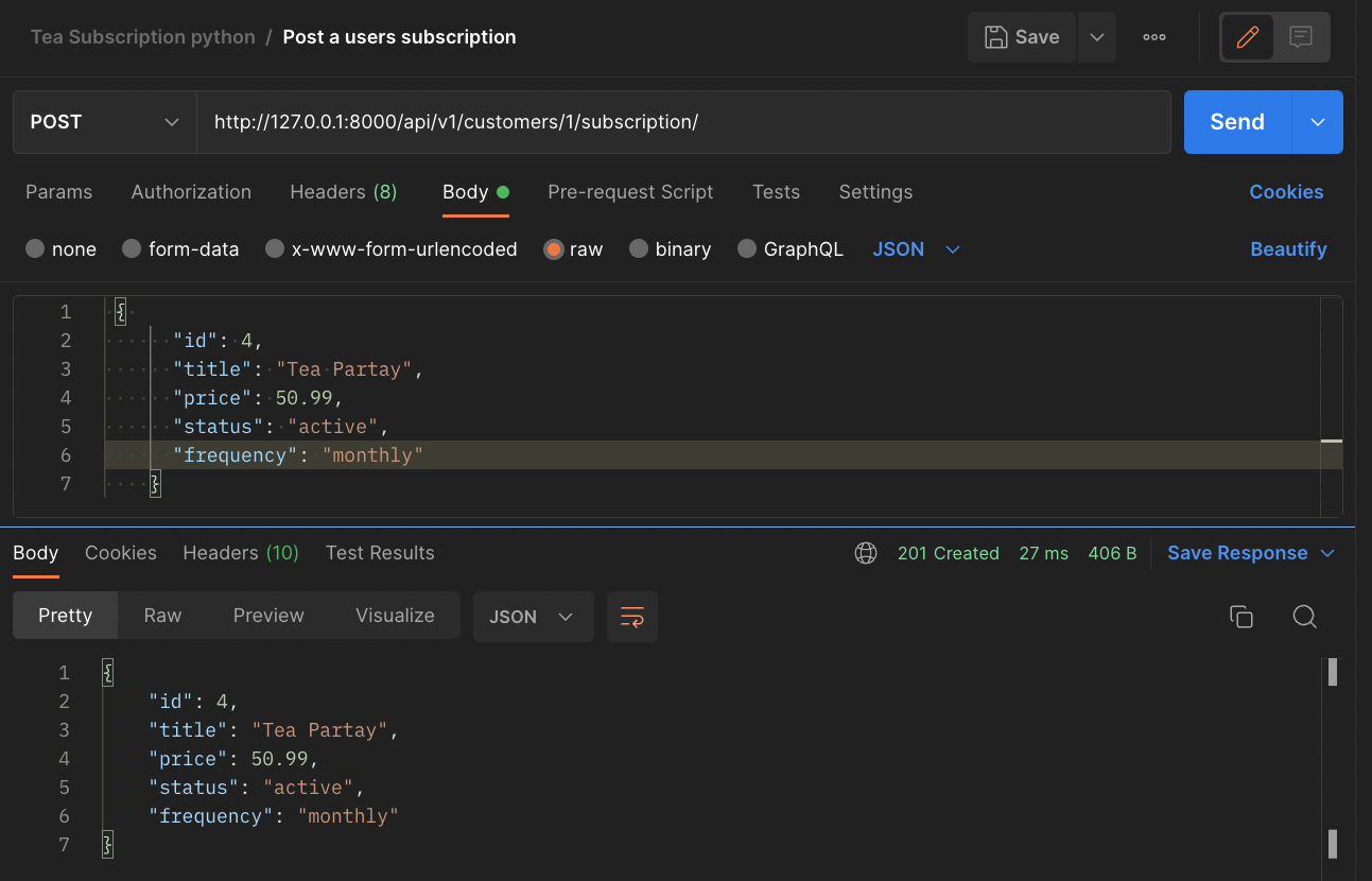 GitHub - pdthomson/tea_subscription_api