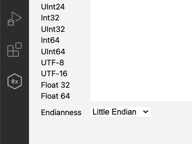 Hex editor icon does not appear active like others · Issue #121084 ...